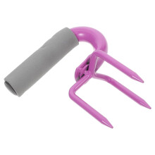 Garden Tiller Manual Cultivator Tool for Quick Soil Loosening and Vegetable Garden Aeration