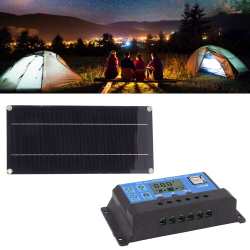 6W Monocrystalline Solar Panel Kit with Stable Output Controller, Reliable Solar Flood and Security Light System for Outdoor Yard 2
