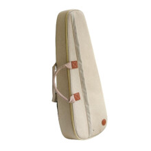 23 Inch White Ukulele Gig Bag Case with Thickened Shock Absorption, Adjustable Dual Straps and Reinforced Neck Support