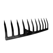 Heavy Duty Iron Garden Rake Head for Soil Loosening, Weeding and Leaf Cultivation, Durable Multiuse Tool