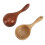 2pcs Odorless Solid Wood Soup Ladles Long Handle Wooden Kitchen Serving Spoons 2