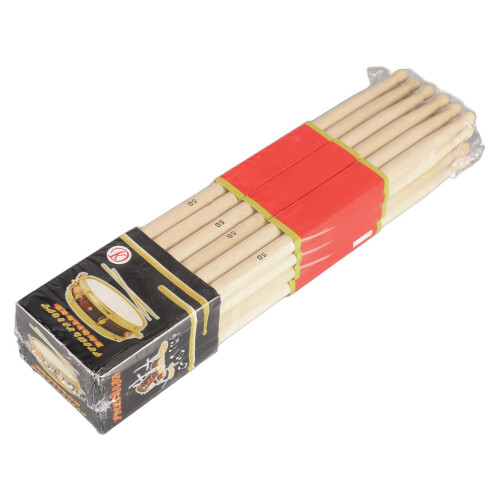 12 Pairs 7A Maple Drum Sticks for Beginners, Lightweight Ergonomic Design for Practice and Performance