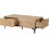 Seconique Miami 2 Drawer Coffee Table - Oak Effect/Black 2