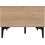 Seconique Miami 2 Drawer Coffee Table - Oak Effect/Black 4