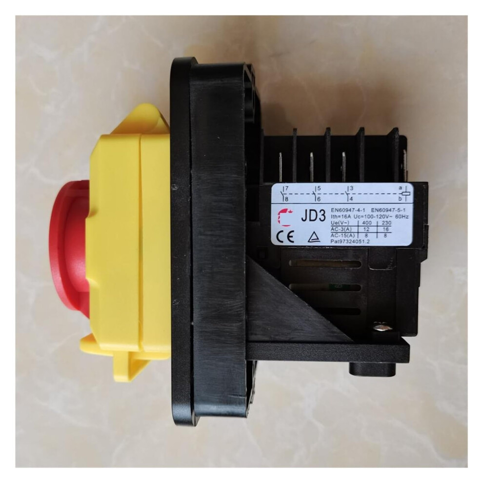 Kjd11 8 Pin 120V Industrial Electromagnetic Switch, Durable Emergency Stop Connector For Machine Tool Equipment 9771547687207