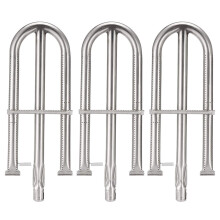 3 Pack Gas Grill Heat Tent Replacement Stainless Steel Plates for Flame Grill, Even Heat Distribution