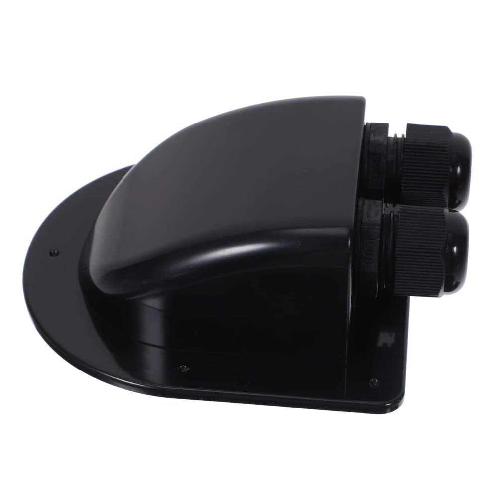 Solar Cable Entry Gland Box Dual Hole Weatherproof Abs Roof Seal For Rv Camper Boat Wiring 9330225153641