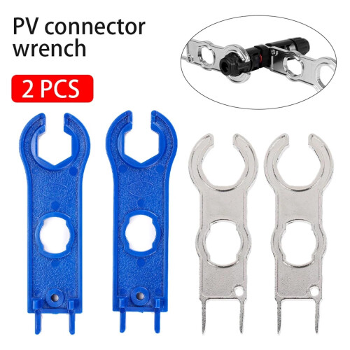 Solar Connector Tool MC4 Spanner Wrench for DIY Installation, Lightweight Durable 1PC Plastic 2