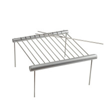 Portable BBQ Grill Folding Stainless Steel Compact Charcoal Grill for Camping and Park