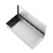 Stainless Steel Smoker Box for Gas or Charcoal Grill, Durable Reusable BBQ Wood Chip Box for Rich Smoke Flavor