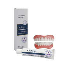 Limited time!!Oralhoe Denture Decoration Kit Gentle And Comfortable Material Natural Smile Aesthetic Everyday Denture Set
