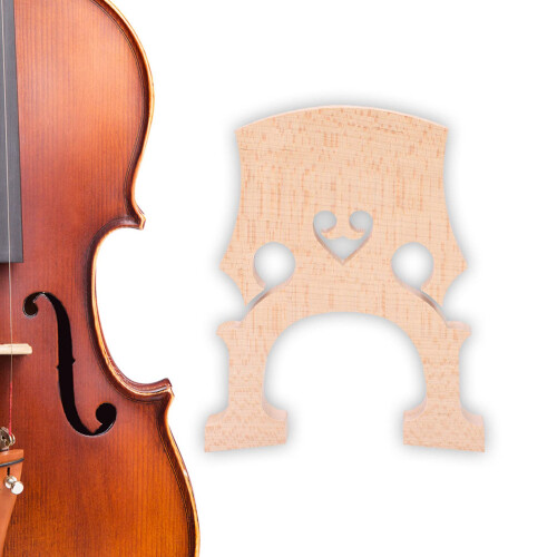 4/4 Maple Cello Bridge Replacement, Adjustable Durable Maple Bridge for Enhanced Tonal Clarity and Precision Fit