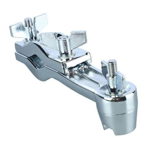 Adjustable Drum Clamp and Cymbal Mount with Durable Metal Build, Space Saving Design for Percussion 2