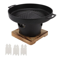 Mini Tabletop Korean BBQ Grill, Indoor Smokeless Portable Charcoal Grill Stove for Camping Picnic Patio (B Style)