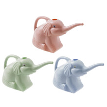 3Pcs Elephant Watering Can Set with Precise Watering Control for Indoor Outdoor Plants, Green Pink Blue