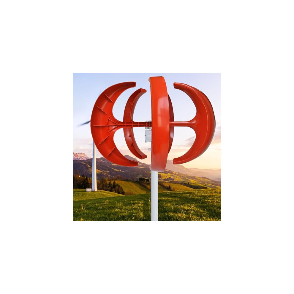 24V Vertical Wind Turbine Generator Kit With 5 Blades And Controller For Home Offgrid Power Solution 9771547687580