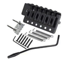 52.5mm Stratocaster Tremolo Bridge Set for Fender Squier Electric Guitar, Durable Alloy, Stable Performance, Black