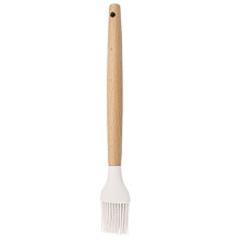 Silicone Basting Brush with Wooden Handle, Heat Resistant Pastry Brush for BBQ Grill Baking Cooking
