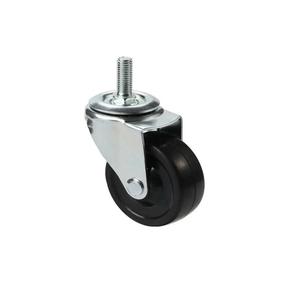 Pack Of 4 Black M8 Thread Ball Caster Wheels 15Mm Furniture Casters With Smooth 360 Mobility 9073542832140