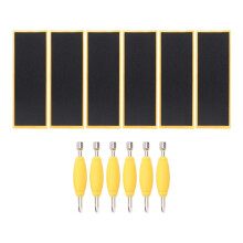 12 Pack Fingerboard Grip Tape Sticky Foam Sticker Replacement + Screwdriver Tool Nut Driver for Finger Skateboards
