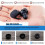 50 Pcs Black Earbuds Earpiece In Ear Buds Tip Cover Replacement 6