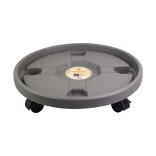 Heavy Duty Plant Caddy with Wheels 32CM Round Pot Trolley Tray with Brake Wheels for Indoor Outdoor Garden