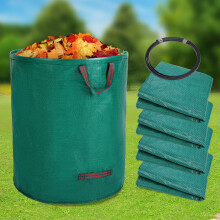 72 Gallon Reusable Yard Waste Bags 4 Pack Heavy Duty Garden Leaf Bags with Handles for Lawn Cleanup and Compost