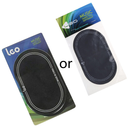 2Pcs Bass Drum Patch Drumhead Protector Double Pedal Compatible LowEnd Tone Control Pad 2