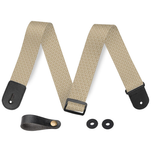 Capybara Pattern Adjustable Electric and Bass Guitar Strap with Comfortable Shoulder Support for Musicians