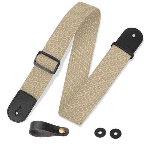 Capybara Pattern Adjustable Electric and Bass Guitar Strap with Comfortable Shoulder Support for Musicians 1