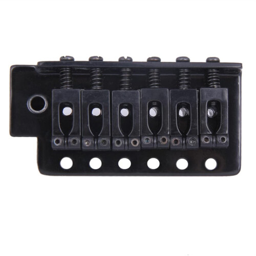 Electric Guitar Tremolo Bridge Set Black 6 String Replacement with Precise Tremolo Control and Smooth Vibrato 2