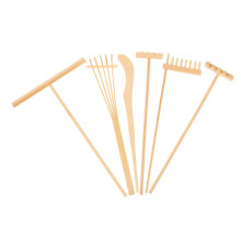 Mini Zen Garden Rake Set, 6 Piece Bamboo Sand Rake Tools for Desktop Meditation and Feng Shui Decor