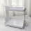 2-Layer Storage Rack PET White 29x20.5x26.5cm 2