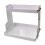 2-Layer Storage Rack PET White 29x20.5x26.5cm 3