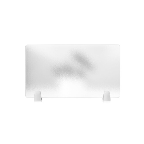 Frosted Acrylic Desk Divider Privacy Screen Panel with Easy Clamp Installation for Office Workstation