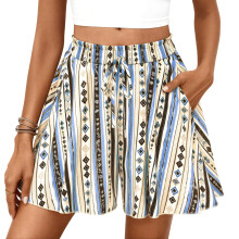 Comfortable Elastic Waist Vacation Shorts With Flower-5 XXL