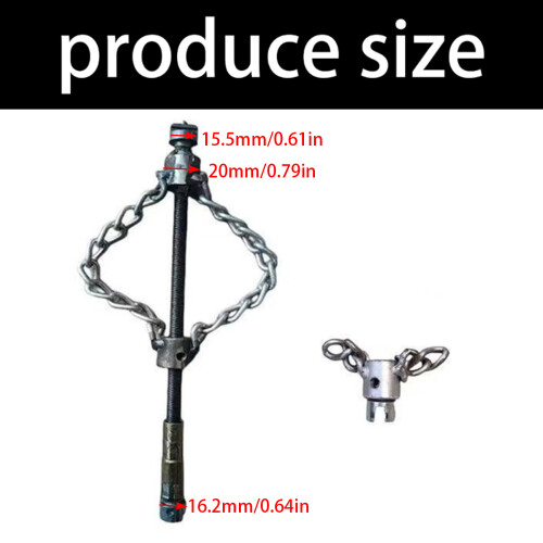 Steel Drain Unblocking Tool Flexible Shaft-Single chain 16mm 1