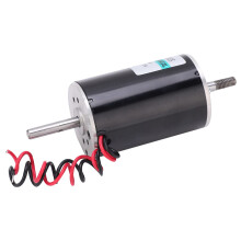 24V 80W Speed DC Motor with Dual Output Shaft, Reversible CW CCW Rotation for Grinder and Lawn Mower