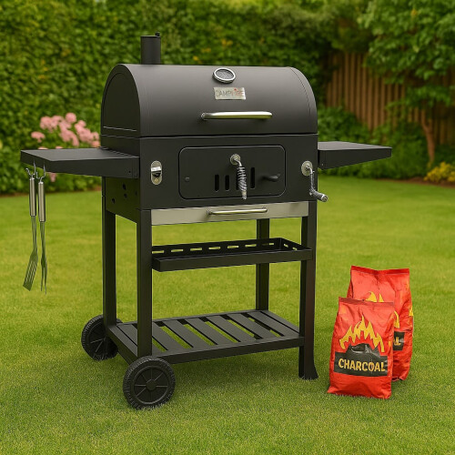 CAMPFIRE XXL Charcoal Smoker BBQ Outdoor Grill
