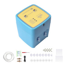 Automatic Plant Watering System with Smart App Control, Dual Pump, USB Powered Drip Irrigation Kit for Home Garden, 15 Pots Blue