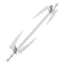 Stainless Steel Rotisserie Forks and Spit Rod Set for Air Fryer Oven BBQ Chicken, Durable Secure Grip