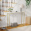 Vida Designs (White & Gold) Console Table With Metal Leg, Vida Designs, Modern Hallway Table 1