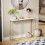 Vida Designs (White & Gold) Console Table With Metal Leg, Vida Designs, Modern Hallway Table 2