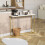 Vida Designs (White & Gold) Console Table With Metal Leg, Vida Designs, Modern Hallway Table 3