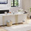 Vida Designs (White & Gold) Console Table With Metal Leg, Vida Designs, Modern Hallway Table 4