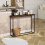 Vida Designs (Rustic Brown & Black) Console Table With Metal Leg, Vida Designs, Modern Hallway Table 4