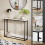 Vida Designs (White Marble & Black) Console Table With Metal Leg, Vida Designs, Modern Hallway Table 6