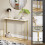 Vida Designs (White & Gold) Console Table With Metal Leg, Vida Designs, Modern Hallway Table 7