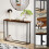 Vida Designs (Rustic Brown & Black) Console Table With Metal Leg, Vida Designs, Modern Hallway Table 7