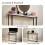 Vida Designs (White Marble & Black) Console Table With Metal Leg, Vida Designs, Modern Hallway Table 7